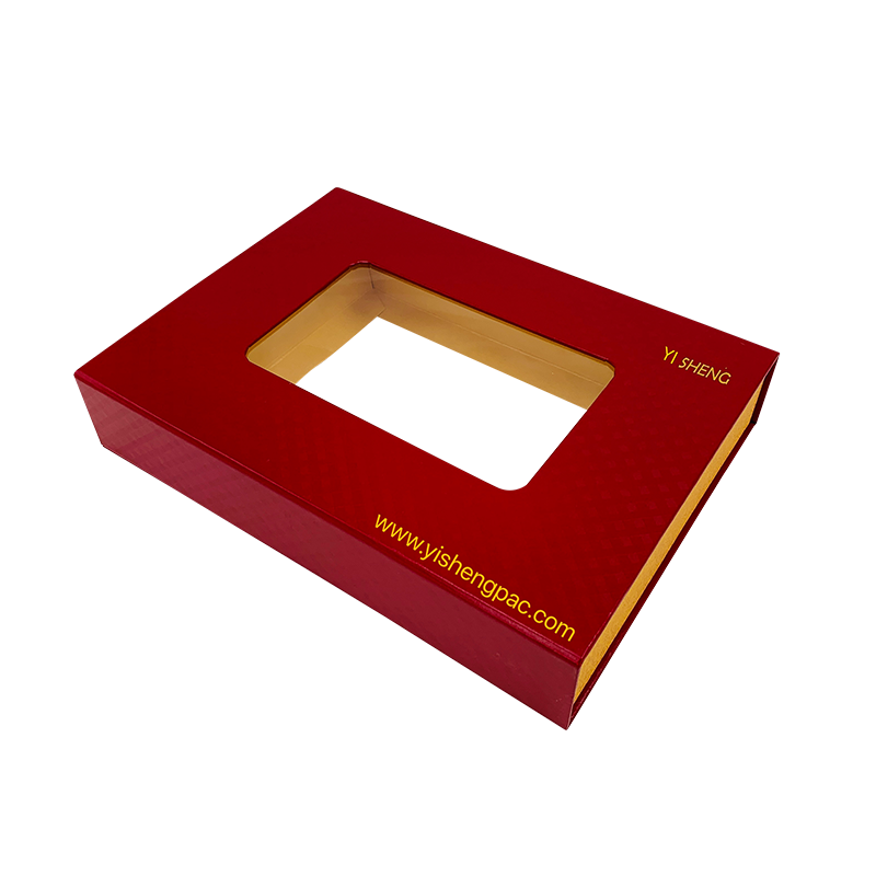 Czerwone pudełko na pamiątki Folia improwizowane logo PVC