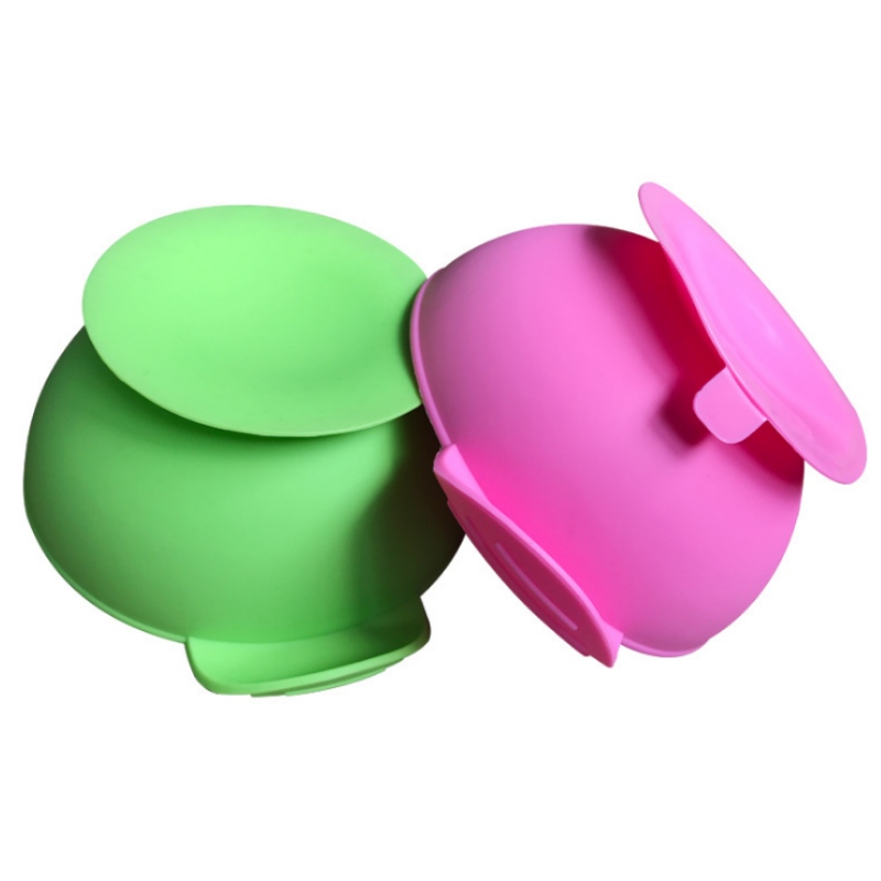 Silikonowa, zintegrowana owalna, uśmiechnięta płyta silikonowa Baby Bib, dziecięca, uśmiechnięta płyta twarzy