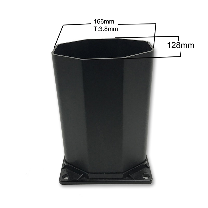 Pudełko akcesoriowe z PCV z oktagonalnej rurki do prysznica plażowego