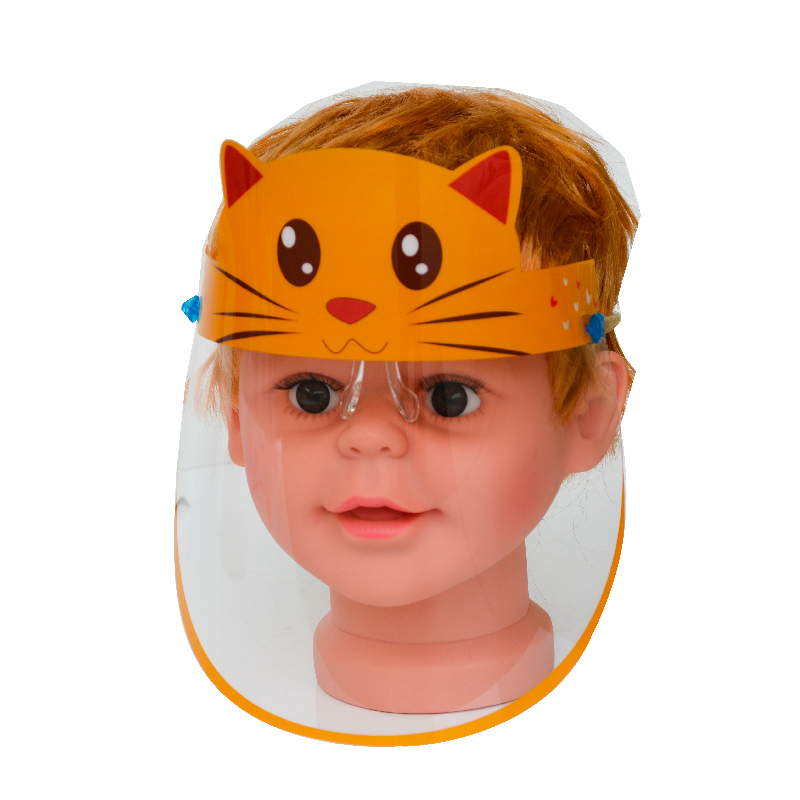 0.3mm Kids Light Custom Face Guard Plastikowa osłona twarzy Przeciwmgielna z okularami