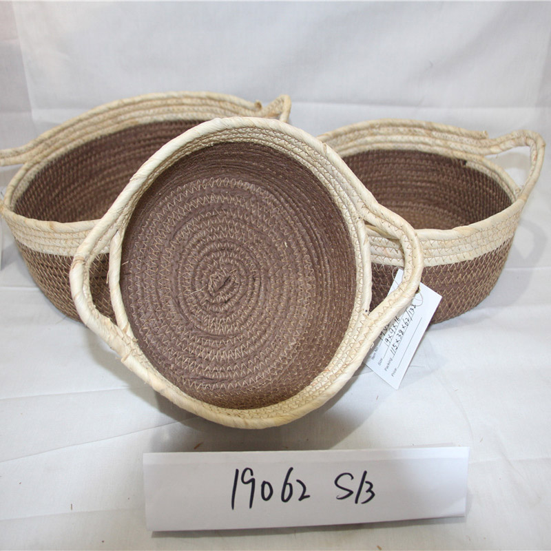Klasyczny projekt Własny kolor Mały Plastik Rattan Basket Storage