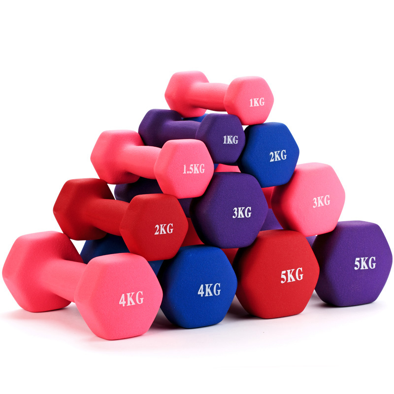Gorąco sprzedawane regulowane hantle z gumy chloroprenowej do fitnessu domowego
