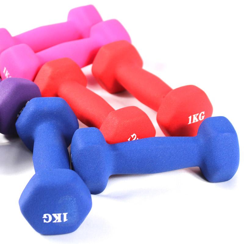 Hantle winylowe do ćwiczeń fitness Hantle damskie