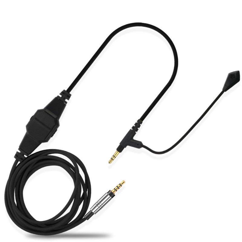 Słuchawki z mikrofonem kabel audio 3,5 męski na męski kabel mikrofonu sterującego linią K song Car AUX