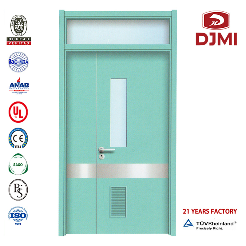 Wysokiej jakości kompozyt do pokoju, ekranowanie rentgenowskie Laminowane drzwi drewniane Hpl Tanie wnętrze z aluminiowymi podwójnymi drzwiami skrzydłowymi Ce \/ Iso \/ En Dostosowane wnętrze ze szklanym oknem Automatyczne projektow...