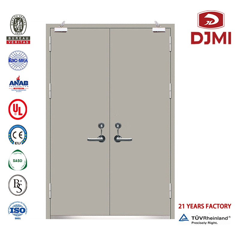 Hot Quality Hollow Metal Proof Fire Resist Steel Door Wysokiej jakości ognioodporne drzwi 10C Double Swing Steel Fire Rated Front Door Tanie nierdzewne drzwi Whi Certyfikat 10C Double Swing Ul Listowane ognioodporne stalowe drzwi akusty...