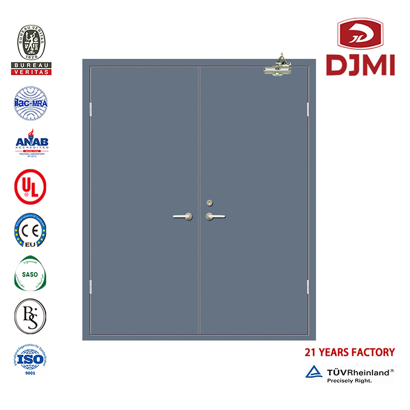 Chińska fabryka Ul ze stali nierdzewnej Podwójne drzwi Stalowe drzwi ognioodporne Wysokiej jakości podwójne drzwi skrzydłowe na sprzedaż Kwadratowe ognioodporne okno Socool Ognioodporne stalowe drzwi Tanie dekoracyjne drzwi Dostawc...