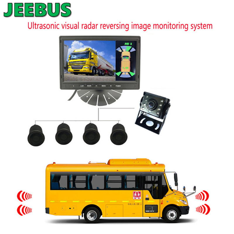 Ultradźwiękowy cyfrowy wizualny radarowy system monitorowania parkowania dla autobusów ciężarowych
