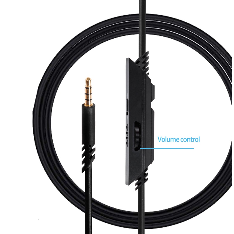 Zestaw słuchawkowy Kabel audio 3,5 męski na męski Kabel wideo z regulacją głośności MIC