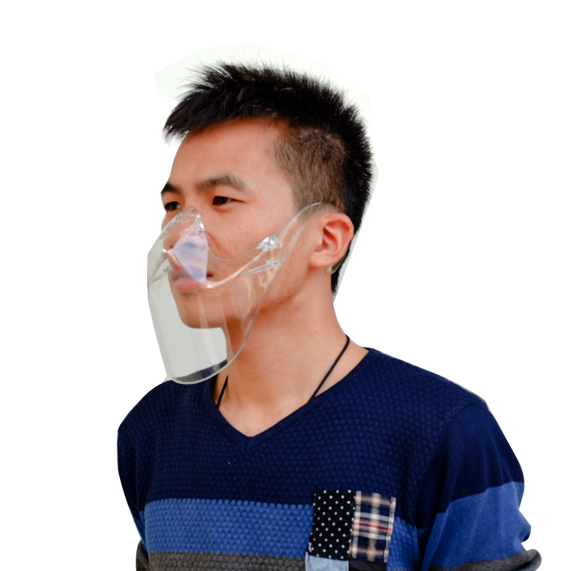 Plastikowa widoczna osłona ust Anti Fog Oddychająca osłona ochronna na usta Przezroczysta osłona ust i nosa