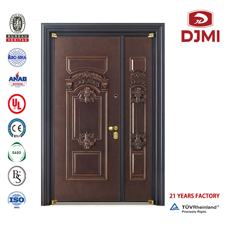 Wysokiej jakości zbrojownia Łatwy Uzbrojenie Uzbrojenie tureckiego stylu Uzbrojenie drzwi taniej blachy krzemowej Rdzeń Mdf Steel Security Doors Customised Roofing Sheet Turkey Wood Safety Security