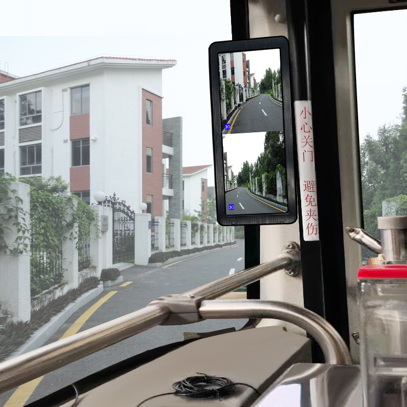 HD Wodoodporna kamera noktowizyjna z przodu z tyłu AHD Podwójna kamera wideo Dash Cam Mirror DVR Monitor System do autobusu