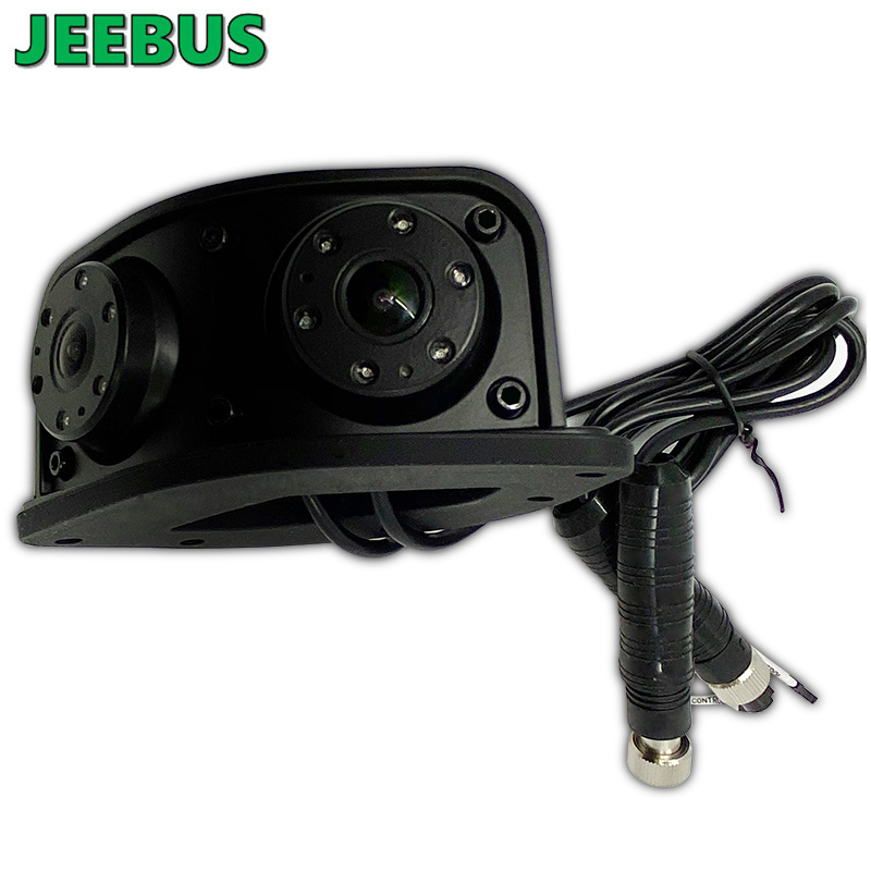 HD Wodoodporna kamera noktowizyjna z przodu z tyłu AHD Podwójna kamera wideo Dash Cam Mirror DVR Monitor System do autobusu
