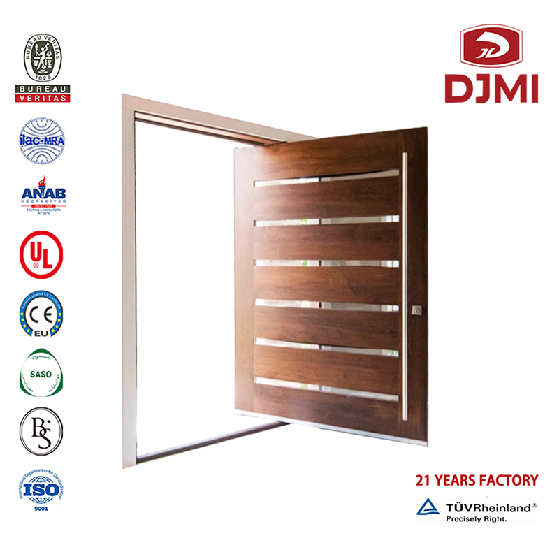 Nowe ustawienia Main Solid Double Modern Wood Doors Chinese Factory Heshan Doors France Teakwood Drewno Podwójne Drzwi Wysokiej jakości Foshan France Solid Wood Pivot Drzwi drewniane