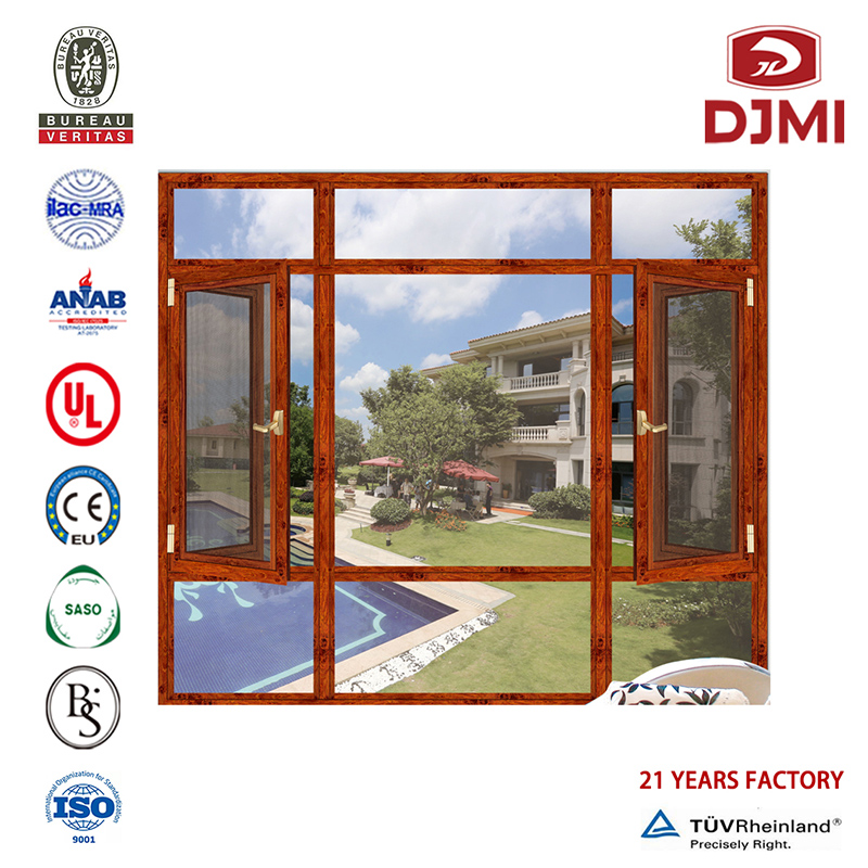 Nowy projekt Francuski styl Żaluzja wewnątrz podwójna szklana izolacja wodno-dźwiękowa Chiny Producent Fabrycznie nowa żaluzja wewnętrzna podwójna szklana aluminiowy profil Swing Windows Okno werandy