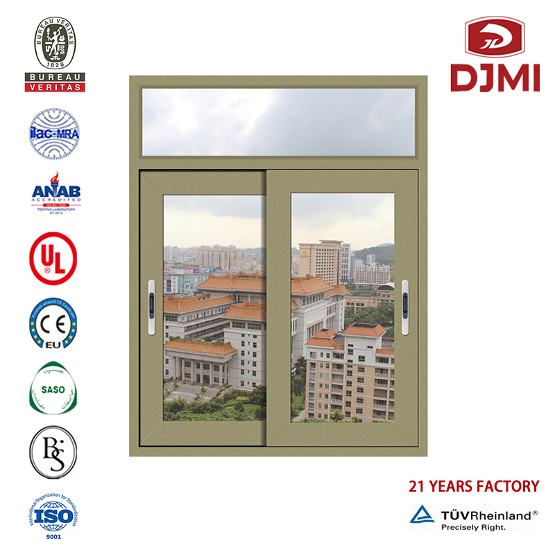 Brand New Aluminium Fixed Thermal Protection Glass Sliding Window Hot Sprzedając Break Termiczny Dla pasywnego House Sliding Window Multiful Highs Euro Thermal Break System Sliding Windows
