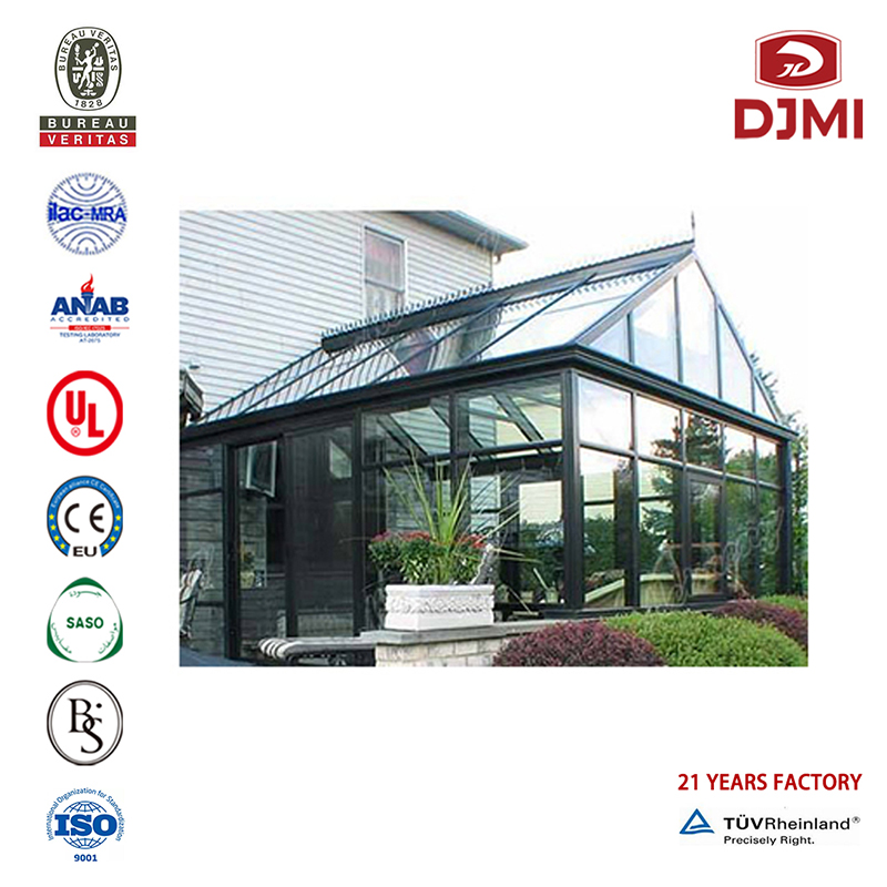 Sunroom Flat Roof Winter Greenhouse Laminated Glass Aluminium Sunrooms New Design Room Sun House Insulated Glass Wind Proof Aluminum Brand New Hot-Saleng Enclosure Sunroom Aluminum Frame Flat Roof and Folding Door Green House