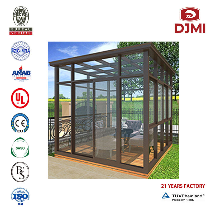 Pokój Sunshade Sunshade Sunroom z laminowanym szklanym wielofunkcyjnym balkonem Sunshade Patio Sunroom Insulated Room/Balkony Glass Profesjonalny Pokój Słoneczny Aluminium Flat Room Winter Greenhouse Laminowany Szklane Aluminium Sunroom