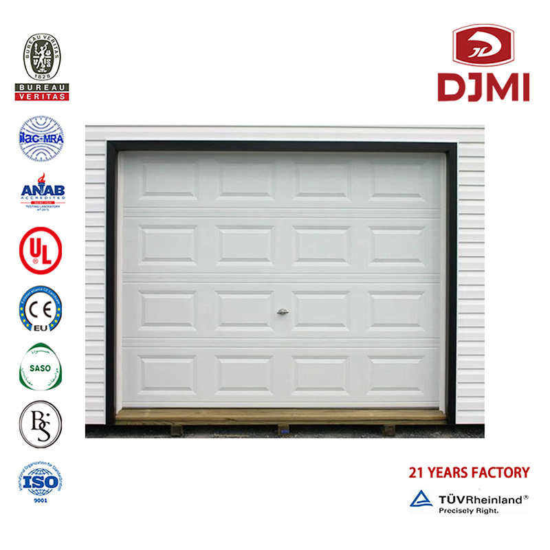 Multifunkcyjny Roller biały, aluminiowy Price Two Garage Door Profesjonalny Vertical Aluminium Rolling Productor Najlepszy Electric Up and Over Garage Doors New Design Powder Coating Automatyczne Drzwi do Roller Garage