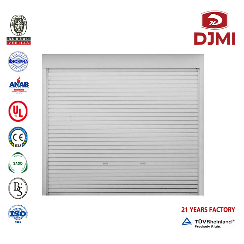 Brand New Industry Doors with Pu 8X7 Garage Door Hot Sprzedaż dobrej jakości termoizolacyjne Drzwi garażowe Galss Multifunctional Aluminum Roller Shutter Sectional Arage Electrical Garage Door