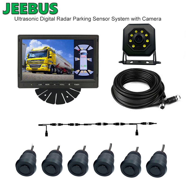 Ultrasoniczna Digital Visual Radar Parking Sensor System z odwróconą kamerą dla autokaru autobusowego