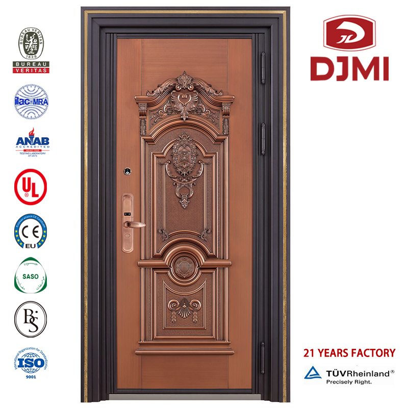 Drzwi Chińskie Factory School 2 Panel Sprzedaż hurtowa Indywidualny Size Security Design Iron Steel Drzwi Rosyjskie Oprawy Zbrojone Drzwi Wysokiej Jakości Oferta Gwarancji Kult Błysk Front Gate Security Główny Drzwi