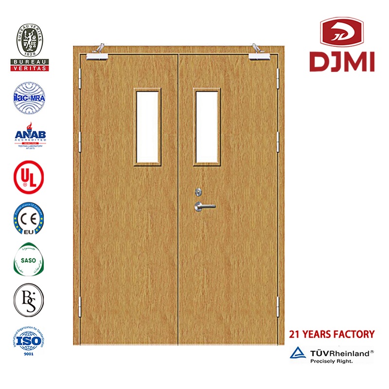 Chiński Factory Hotel Apartament Firefood Weneer Wood Door Design Fire Proof Wooden Doors Własne 30 60 90 minuty Ratowane Designs Hotel Wood Laccer Fire Door Nowe ustawienia U Certyfikowany Hotel Door 90 Min Fire
