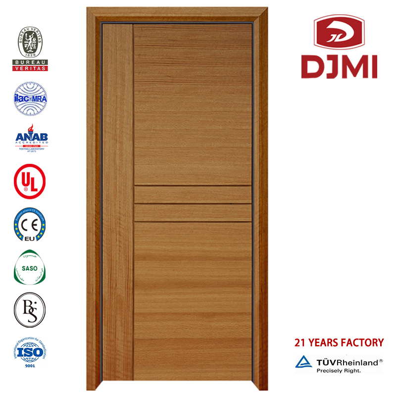 Indywidualne weneryczne pojedyncze drzwi ogniowe Dąb Solid Wood Wnętrze Nowe Ustawienia 3X3 Ramy Chiny Producent Fire Solid Wood Door China Factory Ul 10C Wooden Fire Proof Firefood