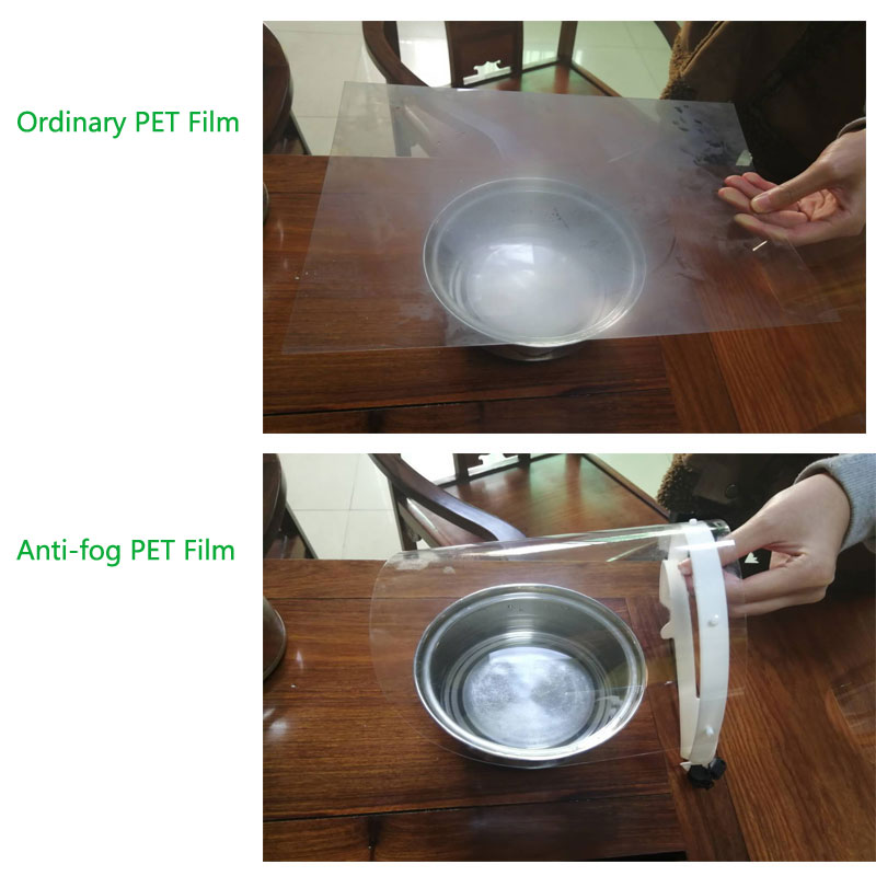 CEN EN Fluid Splash Prevention Shields Facial Transparent Outdoor Face Shield PET Twarda Plastic Face Shield