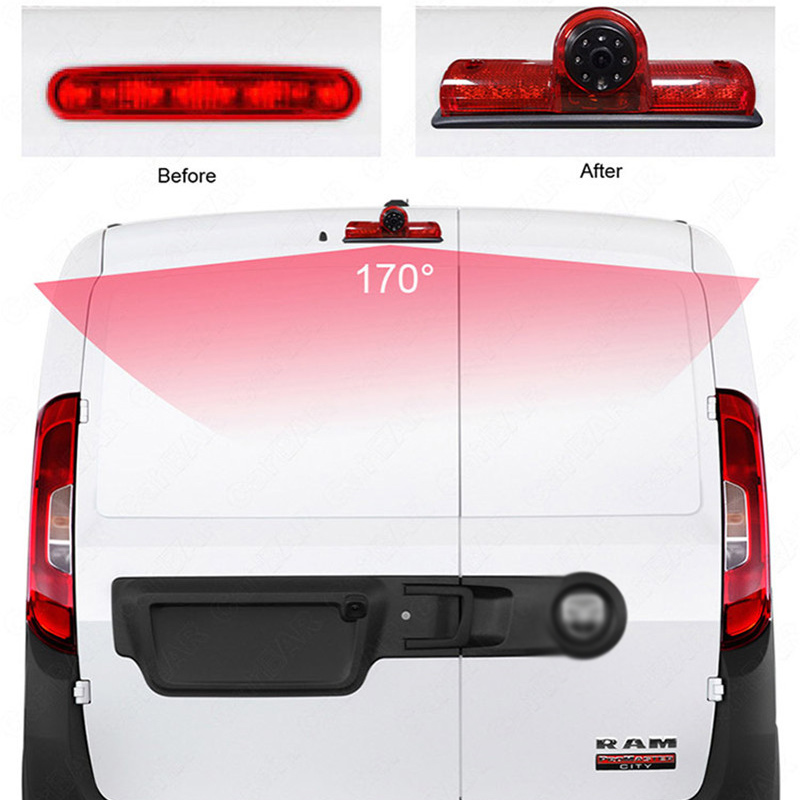 Auto HD Night Vision Parking Reverse Backup Car Video Brake Light Camera dla Dodge Ram ProMaster City Cargos Van