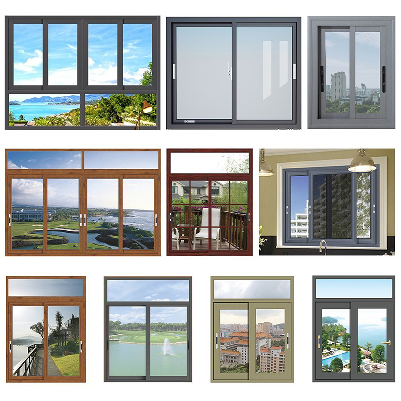 Nowy projekt Podwójny Panel Sliding Commercial Glass Window Brand New China Factory As Standard Windows Sliding Grill Design Aluminium Windows Doors Dostawca Sliding Glass