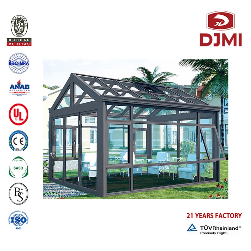 Brand New Aluminium Design Insulined Glass Sunroom Aluminium Sunroom Hot Saleng Aluminium Design Sunroom Winter Graden Agricultured Tempered Glass House for Sunroom Garden Sun Room