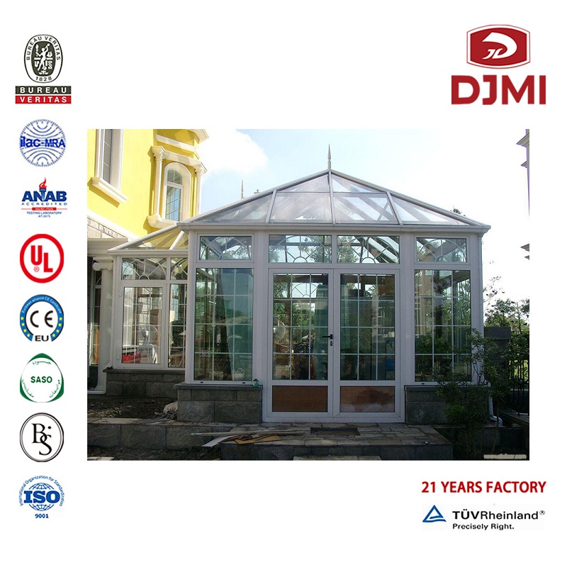Hot Saleng As/Nzs 2208 Sprężony Dach Aluminium Sun Room/ Sunroom/ Glass House Multifunctional Used Blinds Insulated Glass House Sunroom Profesjonalny Panels Glass Houses Portable Aluminium Sunroom