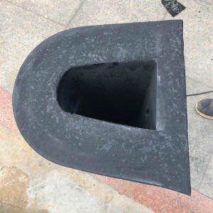 Półokrągły kształt defensa Marina dock gumowy zderzak prostokątny