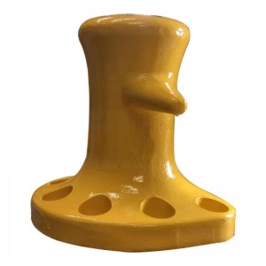 Marine nerka odlewany żelazo bolard z dostosowanym malowanym kolorem