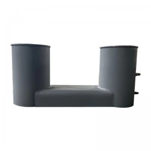 Marynarze z polerowanym brązowym polem cumowania z pojedynczym lub podwójnym poprzecznym