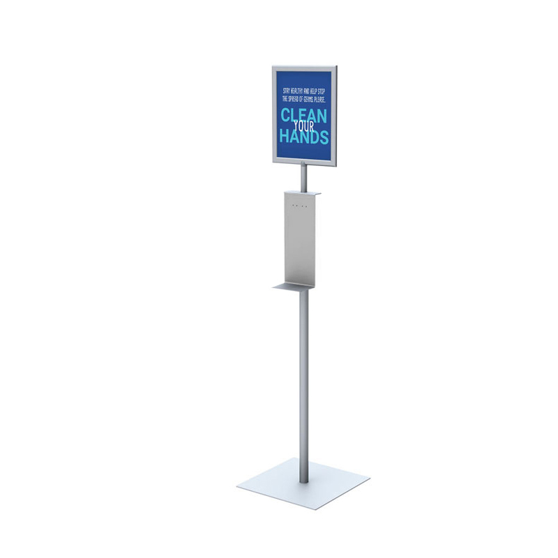 TMJ706 Free Standing Single Side Metal Hand Sanitizer Display Rack
