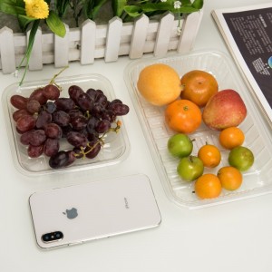 Wysoka przejrzystość ekologiczna pojemnik na owoce jednorazowego użytku z tworzyw sztucznych