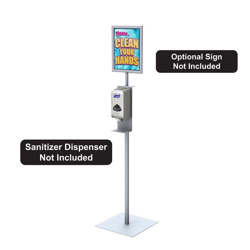 TMJ709 Factory Free Standing Metal Single Side Floor Hand Displayer Rack