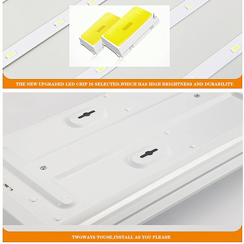 Połączalne oświetlenie Flushmount Light 4ft,LED Shop light for Garage - 5000K, ETL and Energy Star Certified,LED Linear Indoor Lights, LED Ceiling Light