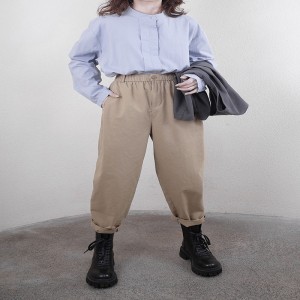 luźno dopasowany projekt Minimalist Stylish Casual Solid Bard Striped Checked overshed custous 17718 Round collar shirt