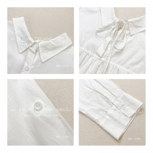 luźny projekt Minimalist Stylish Casual Solid Striped Checked overshed custous 17831 Loose Shirt