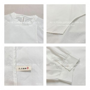 luźno dopasowany projekt Minimalist Stylish Casual Solid Striped Checked overshed custous 17738 Round collar Shirt