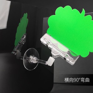 PP-716 spinacz cenowy klip uchwyt na taśmie półkowy uchwyt na etykietę klipy Supermarket clip