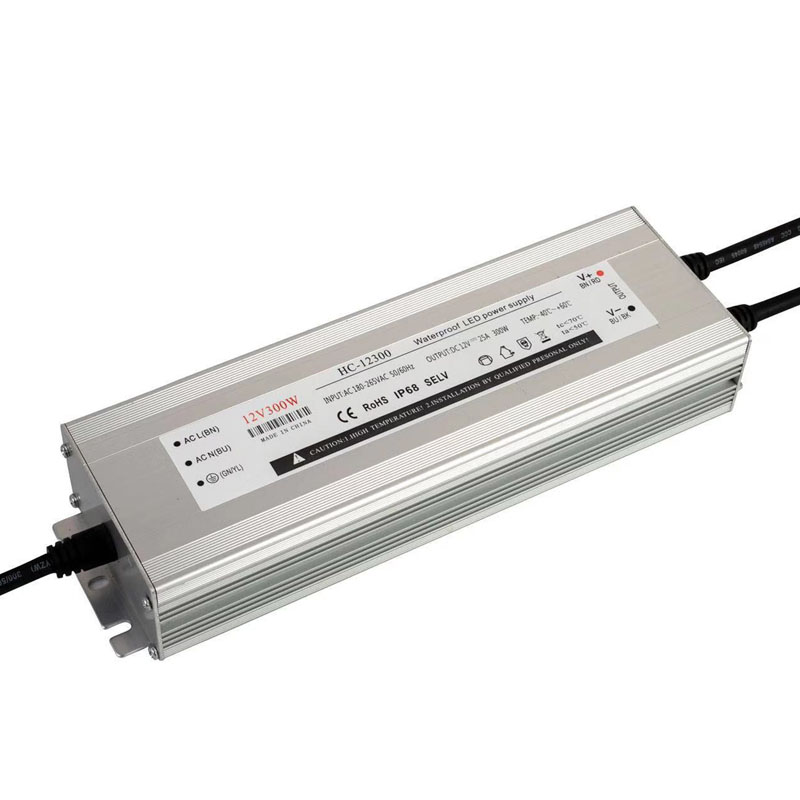 300W 25A 12V stałe napięcie odporne na deszcz źródło zasilania