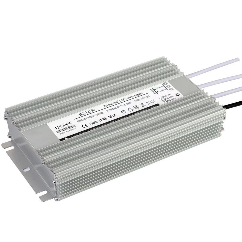 Zasilanie LED aluminiowe napięcie stałe wodoodporne 12v300w zasilanie
