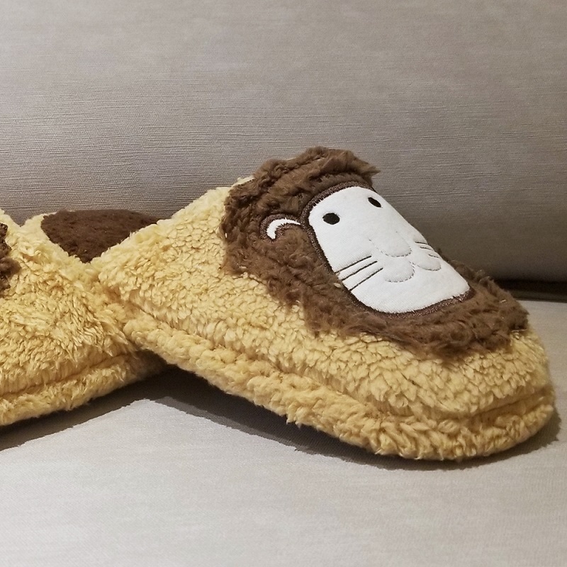 Śliczne Lion Mule Slippers