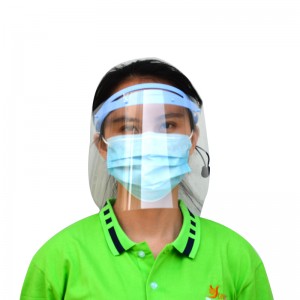 PL 166 Anti Fog Visor Anti-oil Splash Guard Full Face Adjustable Face Shield with 10 Replacable Screens