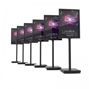 TMJ PP-554 Gorąca sprzedaż Stojak podłogowy A4 Regulowany uchwyt na papier Wyświetlacz plakatowy A3