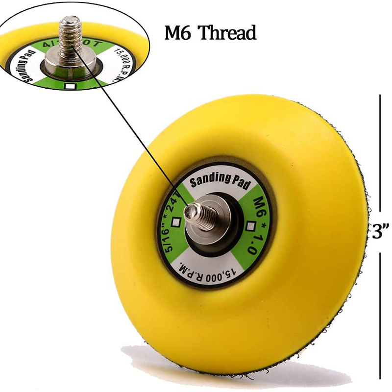 3.Inch Profesjonalny 1200RPM Podwójnie działające Random Orbital Sanding Pad z gładką powierzchnią do narzędzi polerowania i szlifowania